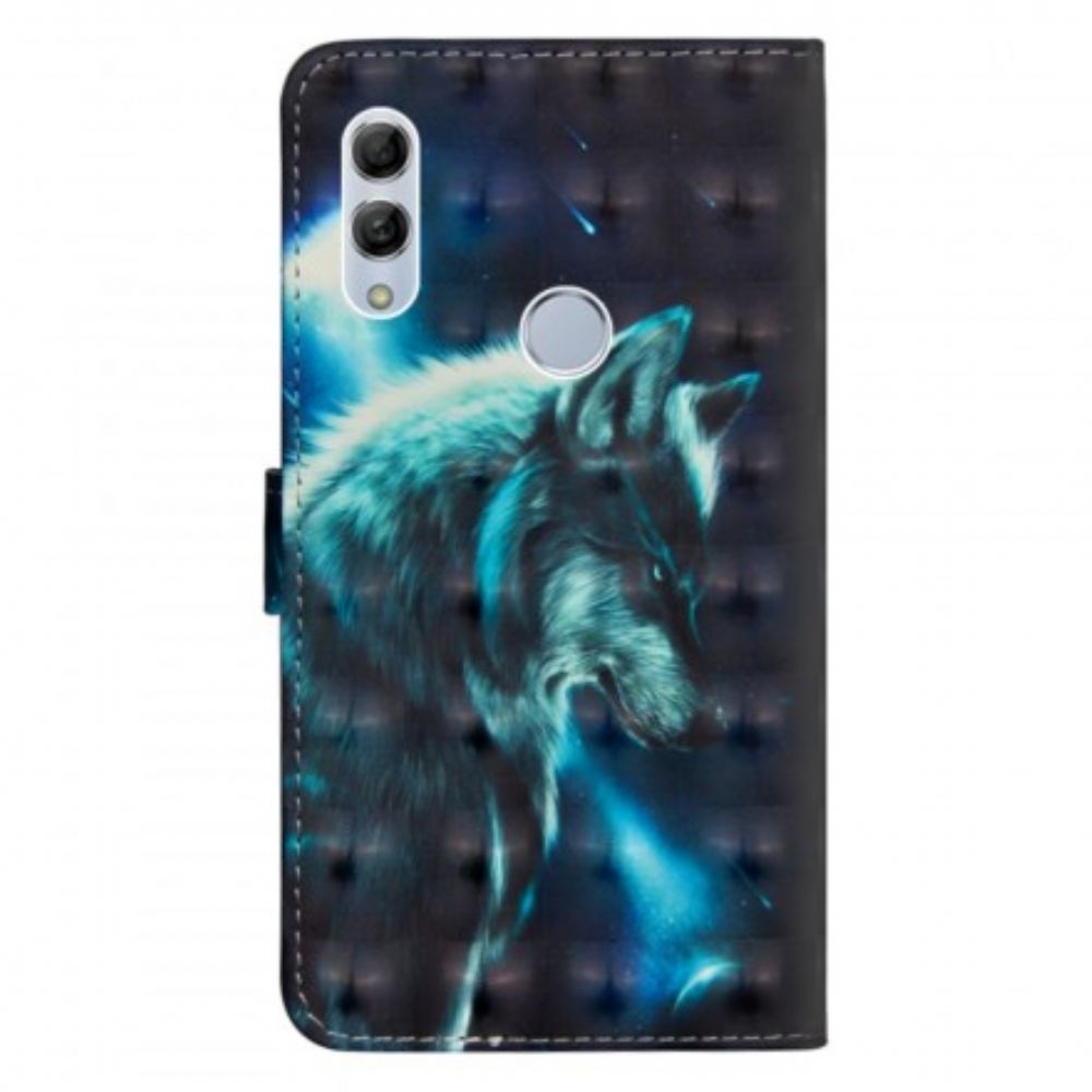 Flip Case Für Huawei P Smart 2024 / Honor 10 Lite Majestätischer Wolf