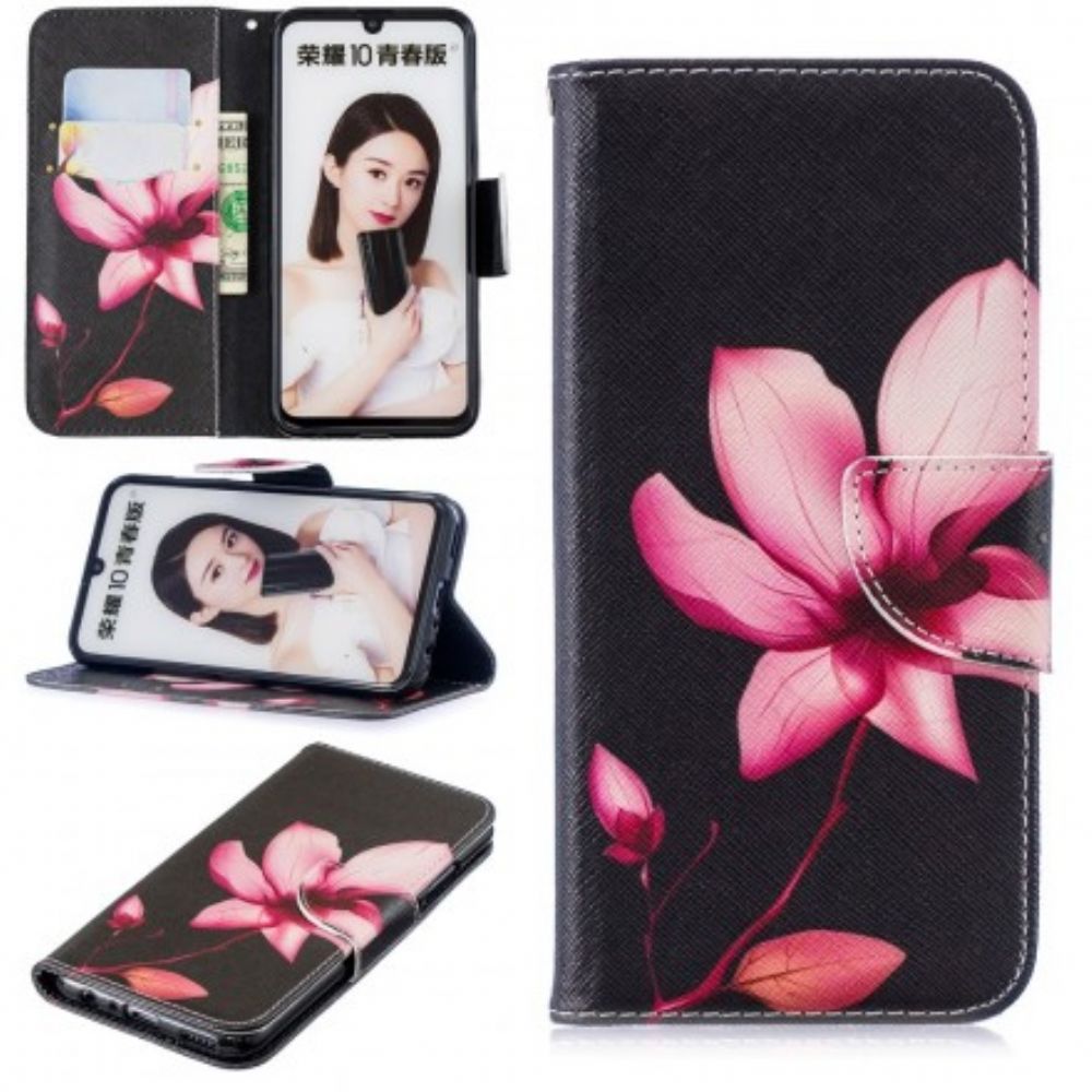 Flip Case Für Huawei P Smart 2024 / Honor 10 Lite Rosa Blume