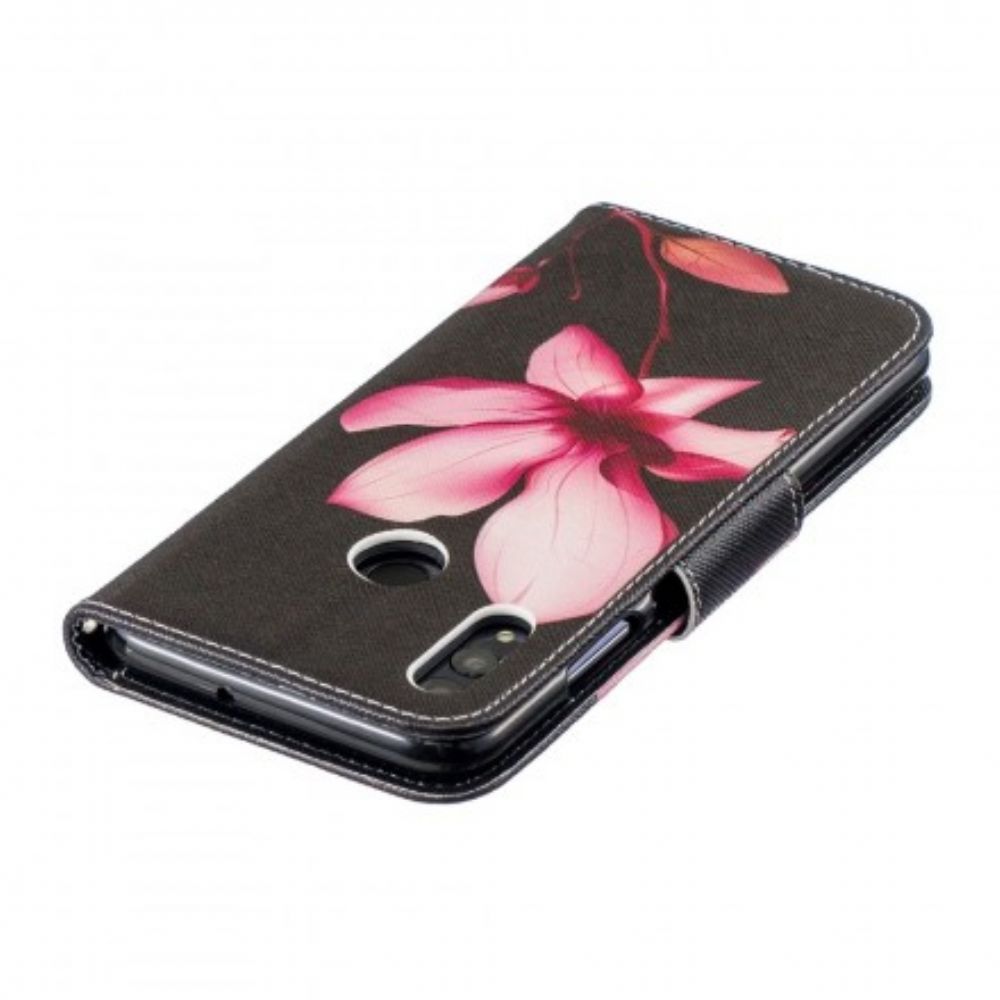 Flip Case Für Huawei P Smart 2024 / Honor 10 Lite Rosa Blume