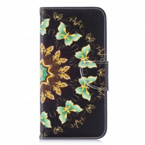 Flip Case Für Huawei P Smart 2024 / Honor 10 Lite Schmetterlings-mandala