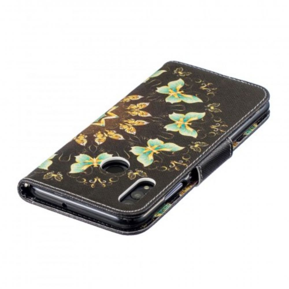 Flip Case Für Huawei P Smart 2024 / Honor 10 Lite Schmetterlings-mandala