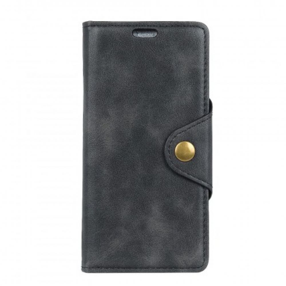 Flip Case Für Huawei P Smart 2024 / Honor 10 Lite Vintage-knopf Aus Kunstleder