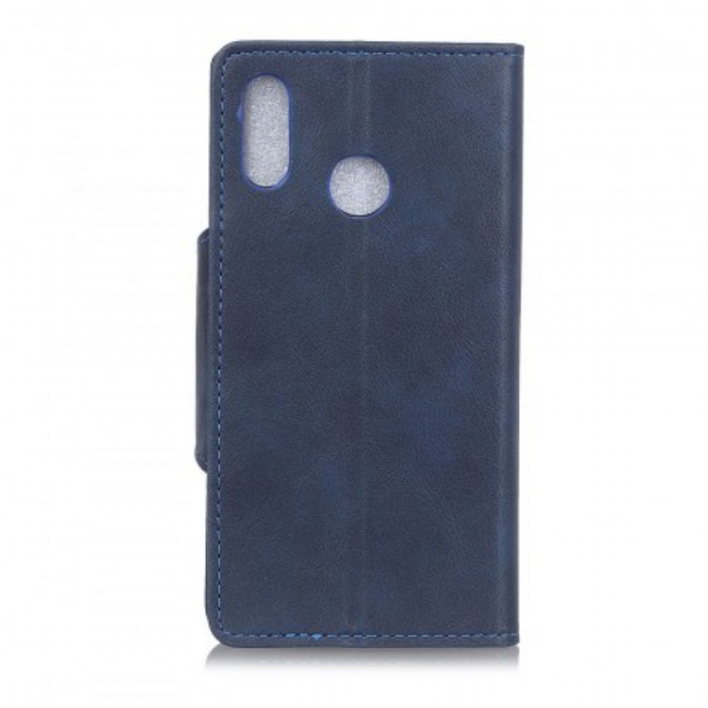 Flip Case Für Huawei P Smart 2024 / Honor 10 Lite Vintage-knopf Aus Kunstleder