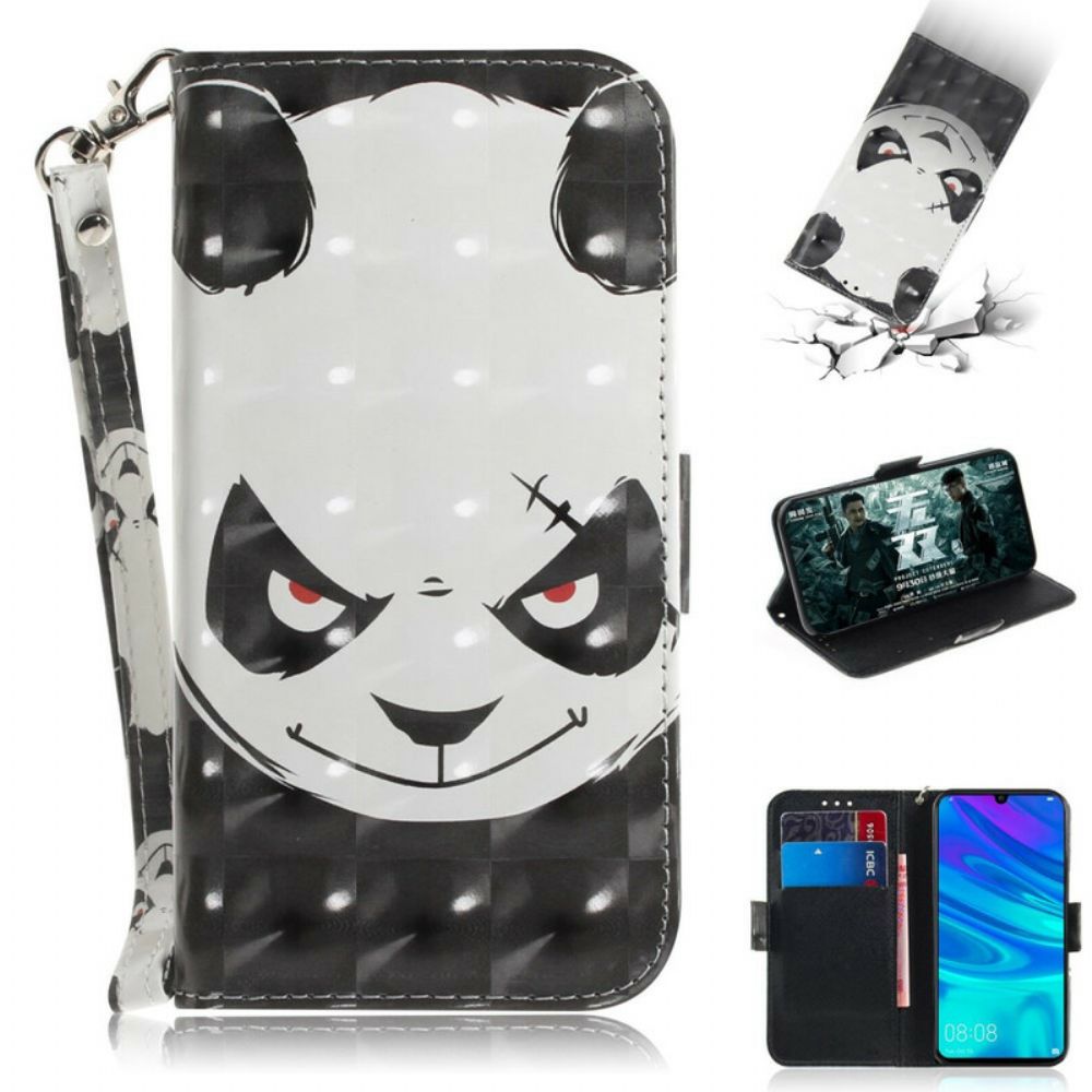 Flip Case Für Huawei P Smart 2024 / Honor 10 Lite Wütender Panda