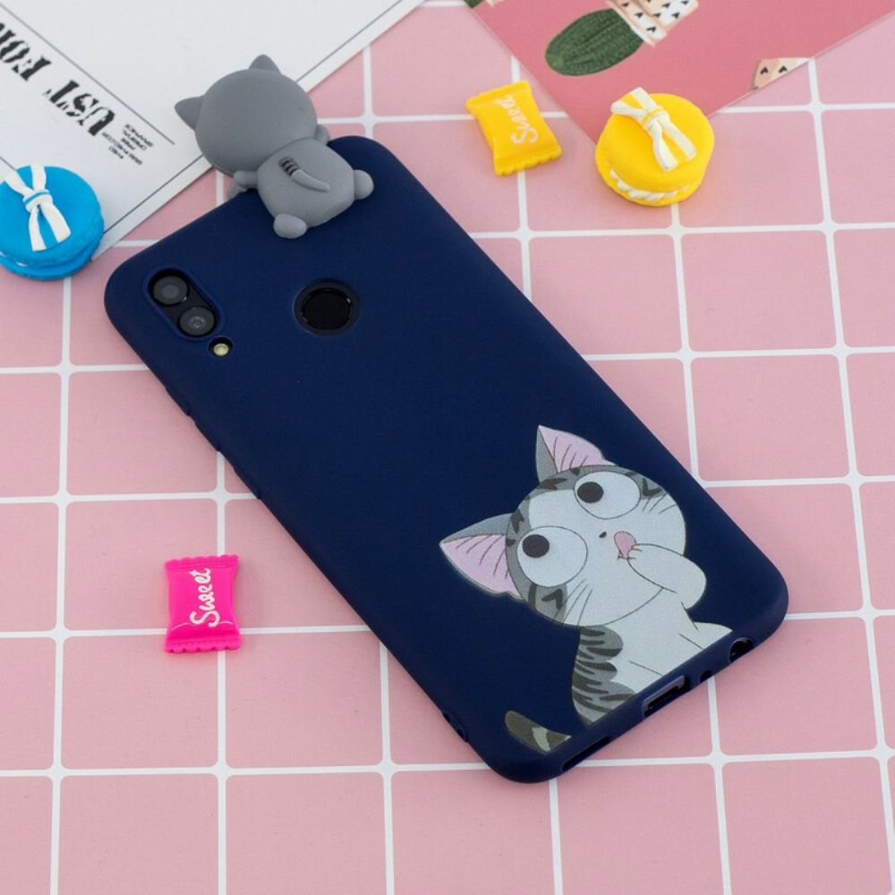 Hülle Für Huawei P Smart 2024 / Honor 10 Lite Denkende Katze 3d