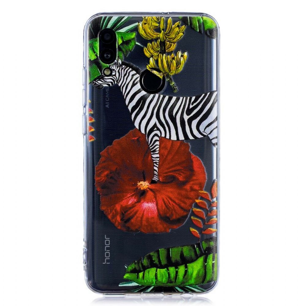 Hülle Für Huawei P Smart 2024 / Honor 10 Lite Zebra Und Blumen