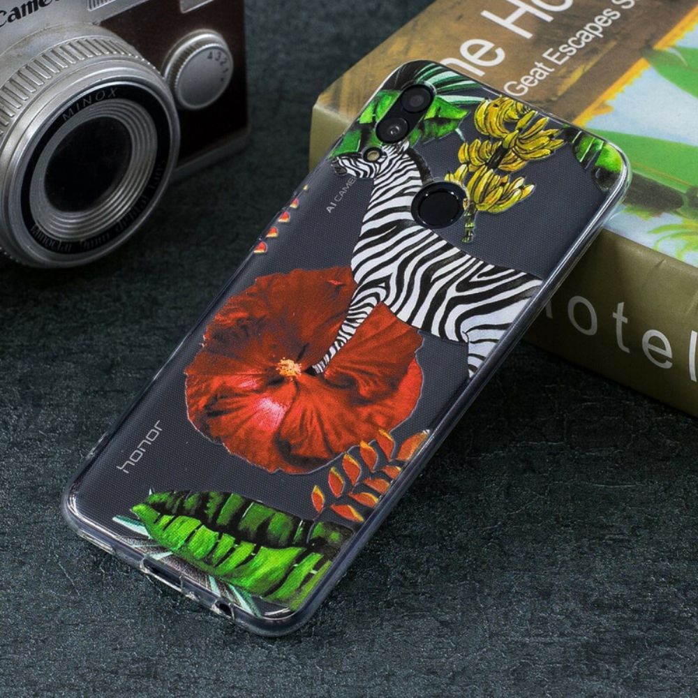 Hülle Für Huawei P Smart 2024 / Honor 10 Lite Zebra Und Blumen