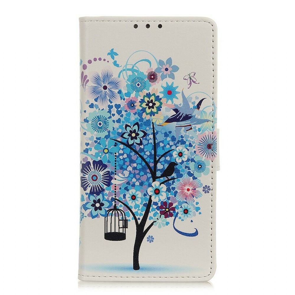 Flip Case Für Xiaomi Redmi 9A Blühender Baum