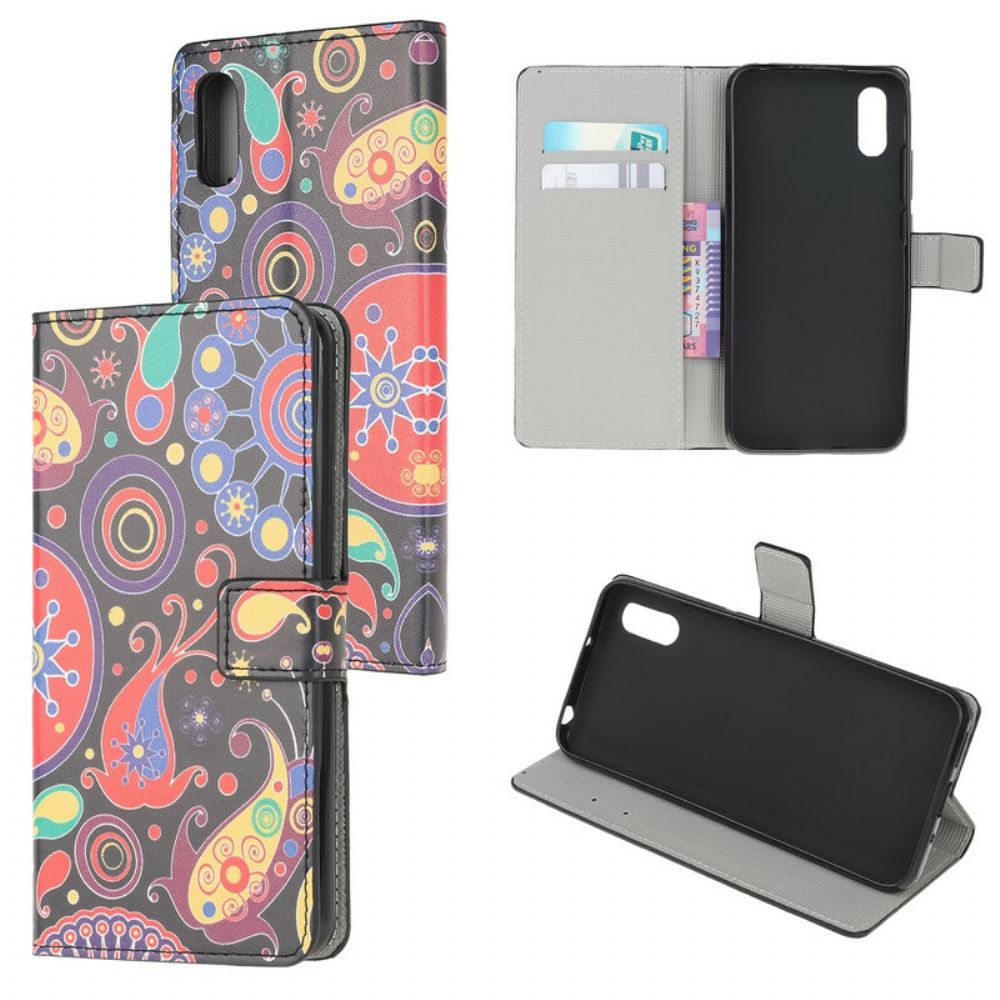 Flip Case Für Xiaomi Redmi 9A Galaxy-design