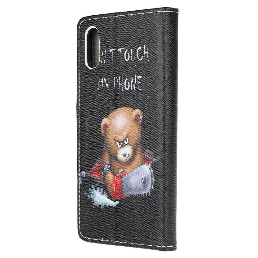 Flip Case Für Xiaomi Redmi 9A Gefährlicher Bär