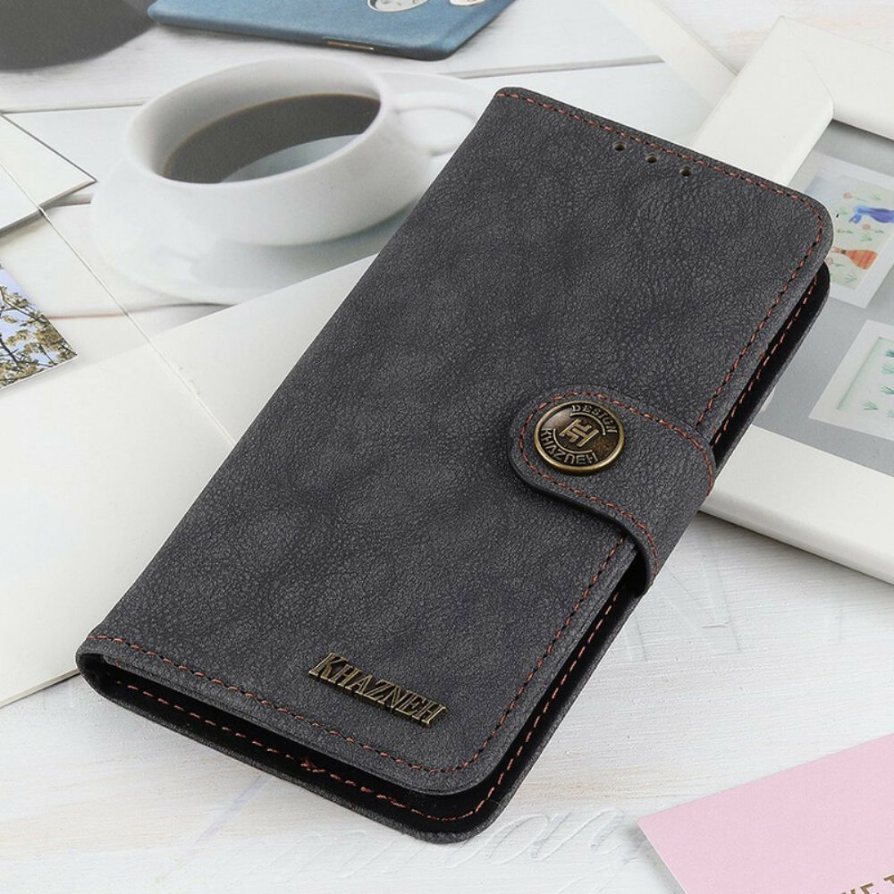 Flip Case Für Xiaomi Redmi 9A Khazneh Retro Spaltleder