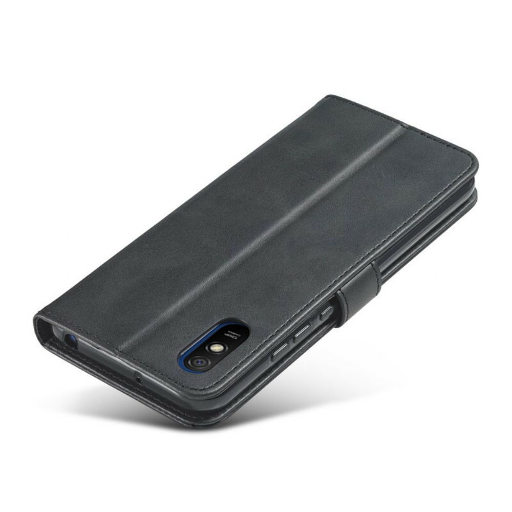 Flip Case Für Xiaomi Redmi 9A Lc.imeeke Ledereffekt