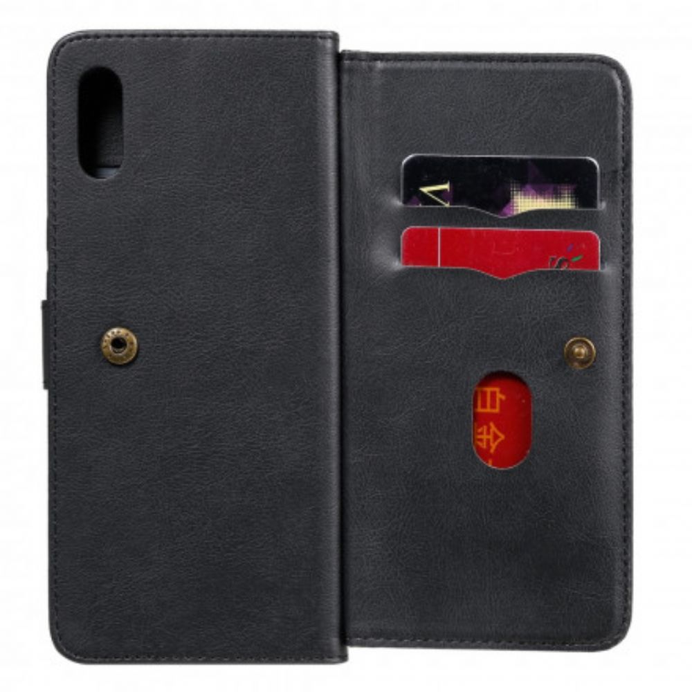 Flip Case Für Xiaomi Redmi 9A Multifunktionshalter Für 10 Karten