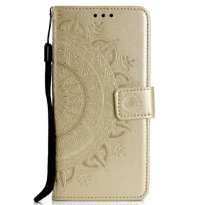 Flip Case Für Xiaomi Redmi 9A Sonnen-mandala