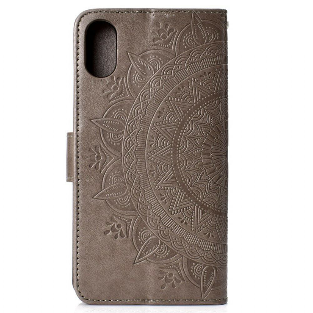 Flip Case Für Xiaomi Redmi 9A Sonnen-mandala