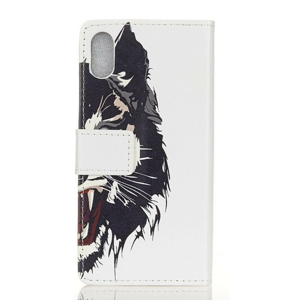 Flip Case Für Xiaomi Redmi 9A Wilder Tiger