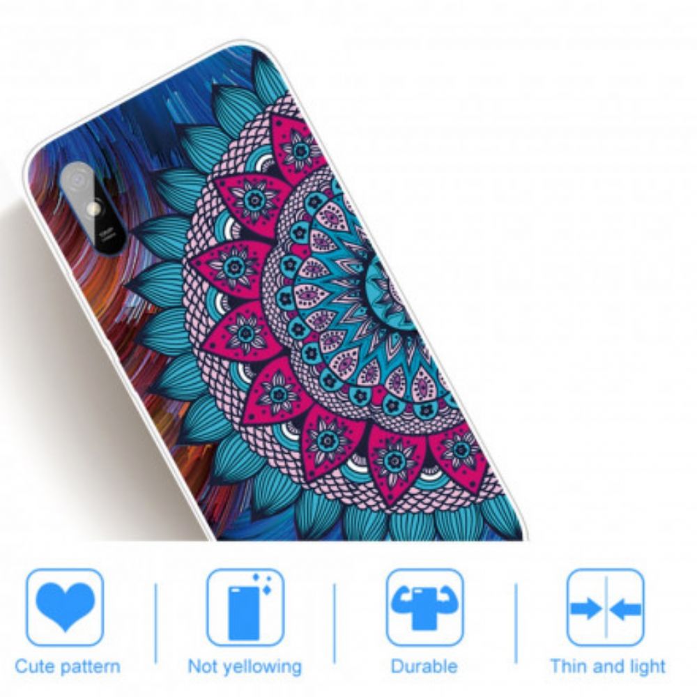 Handyhülle Für Xiaomi Redmi 9A Buntes Mandala