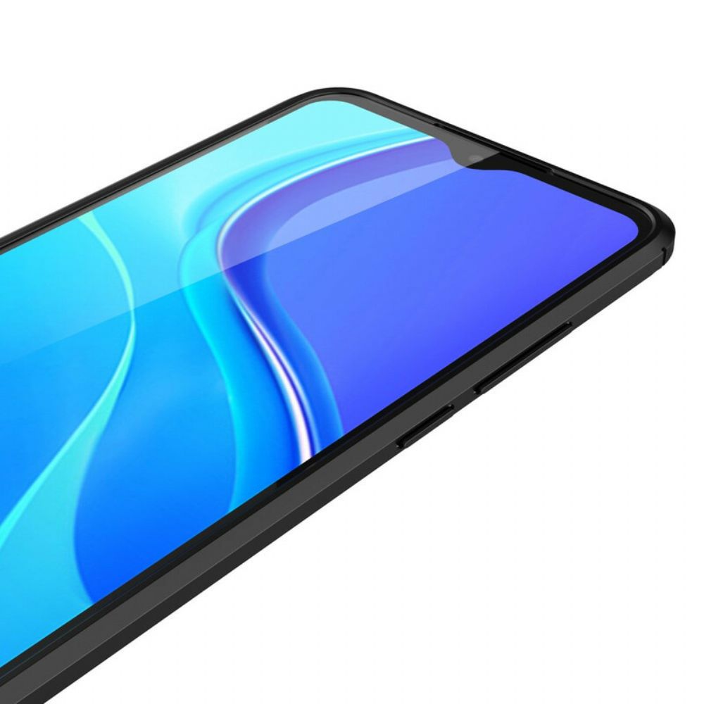 Handyhülle Für Xiaomi Redmi 9A Doppellinie Litschi-leder-effekt