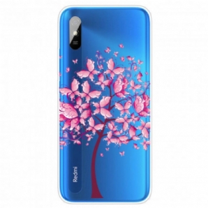 Handyhülle Für Xiaomi Redmi 9A Rosa Baumkrone