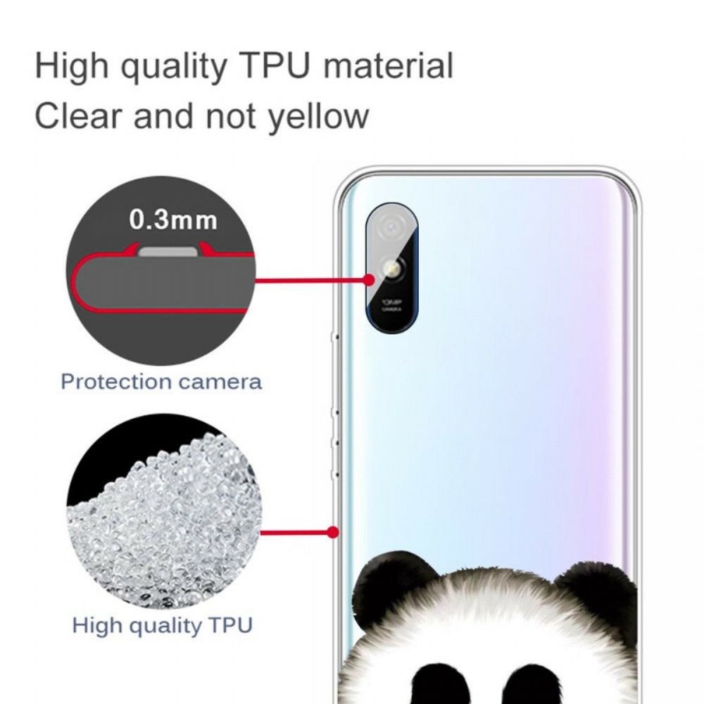 Handyhülle Für Xiaomi Redmi 9A Transparenter Panda