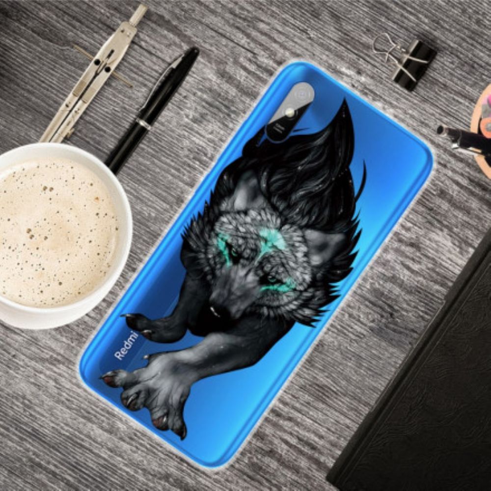 Hülle Für Xiaomi Redmi 9A Erhabener Wolf