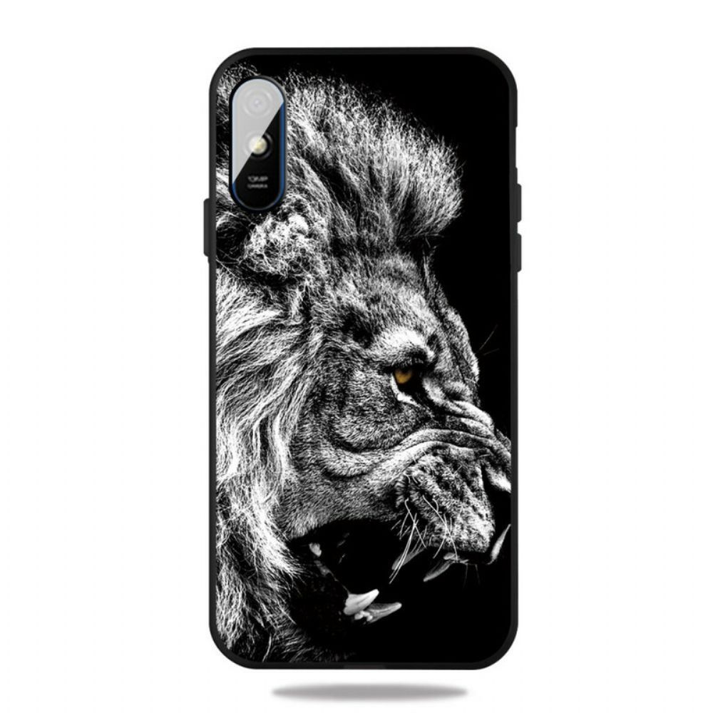 Hülle Für Xiaomi Redmi 9A Wilder Löwe