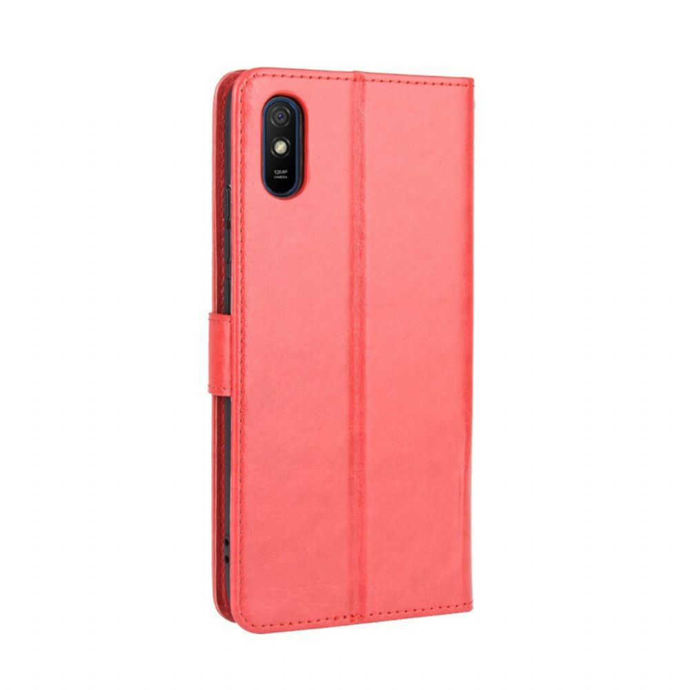 Lederhüllen Für Xiaomi Redmi 9A Auffälliges Kunstleder