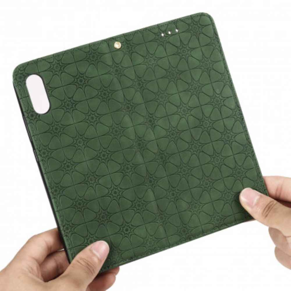 Schutzhülle Für Xiaomi Redmi 9A Flip Case Barockblumen