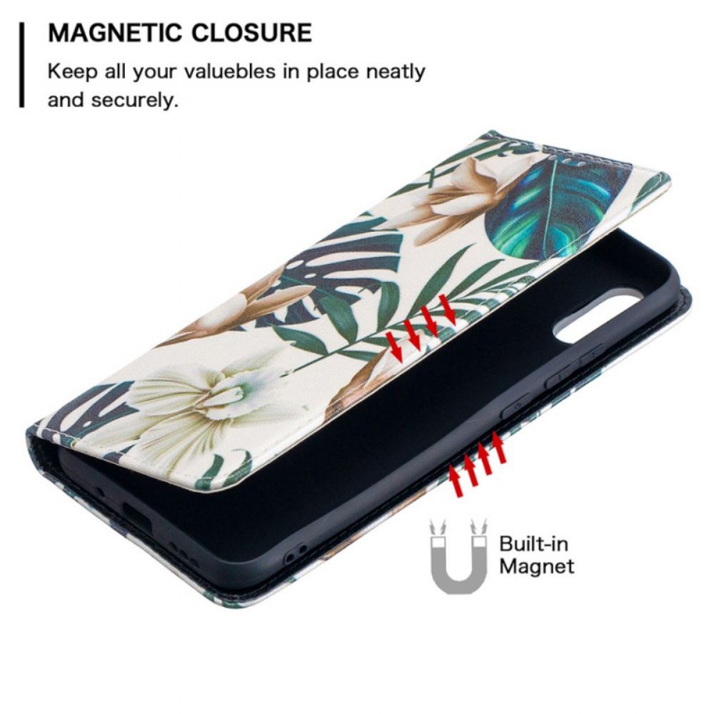 Schutzhülle Für Xiaomi Redmi 9A Flip Case Blätter