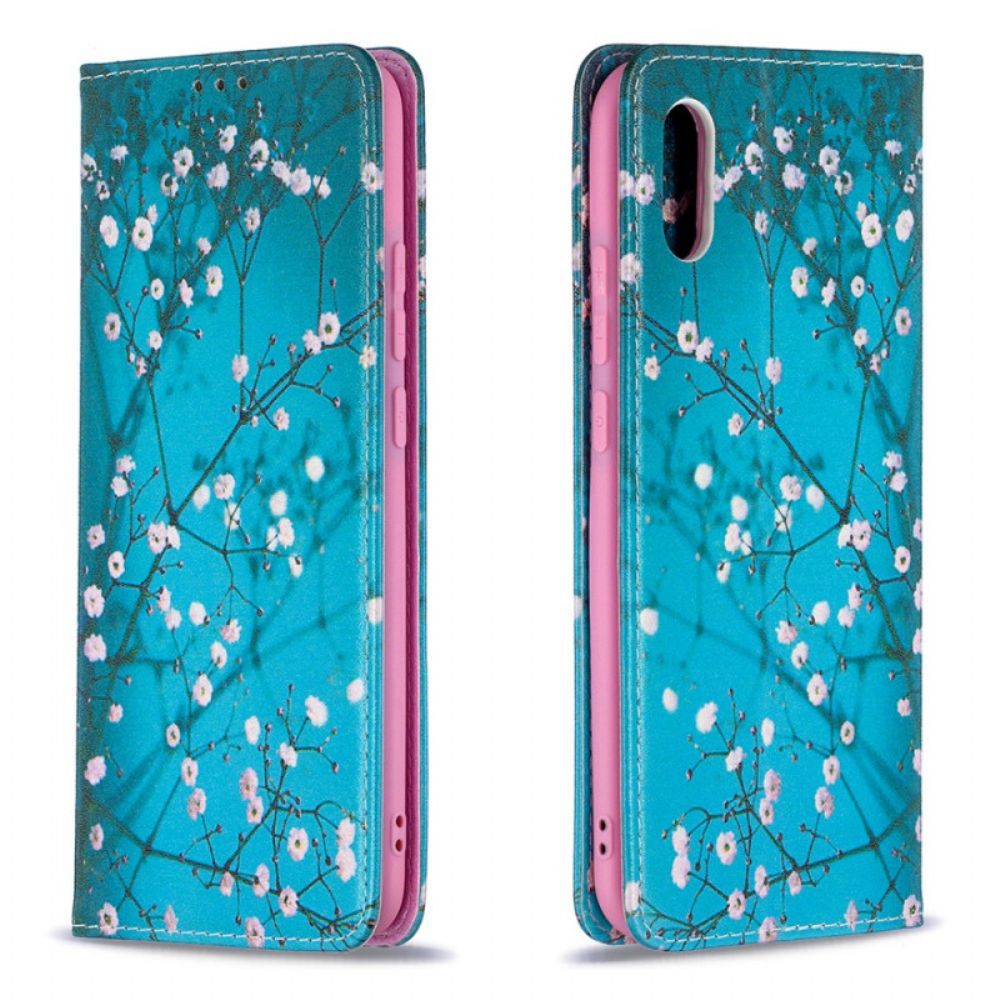 Schutzhülle Für Xiaomi Redmi 9A Flip Case Blühende Zweige