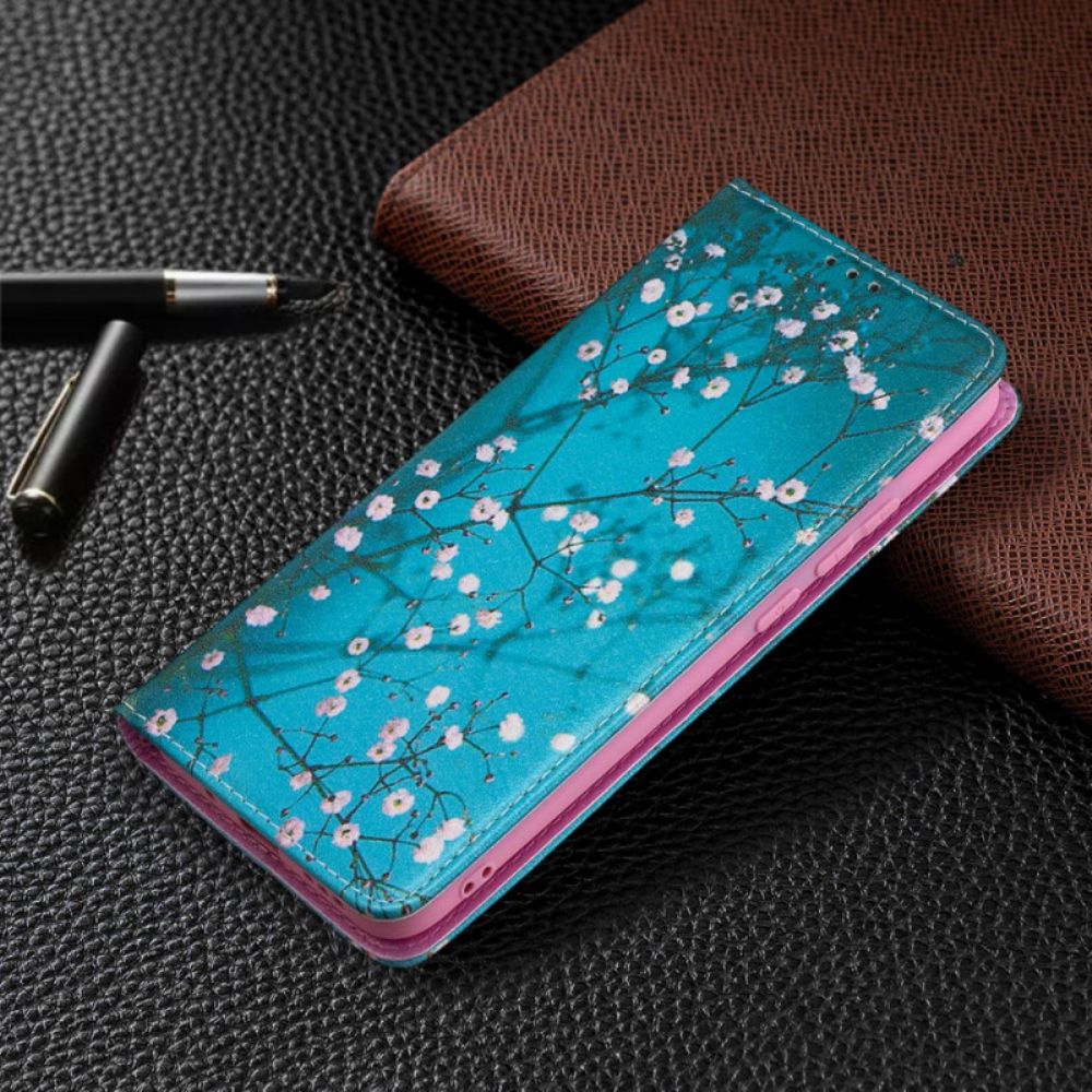 Schutzhülle Für Xiaomi Redmi 9A Flip Case Blühende Zweige