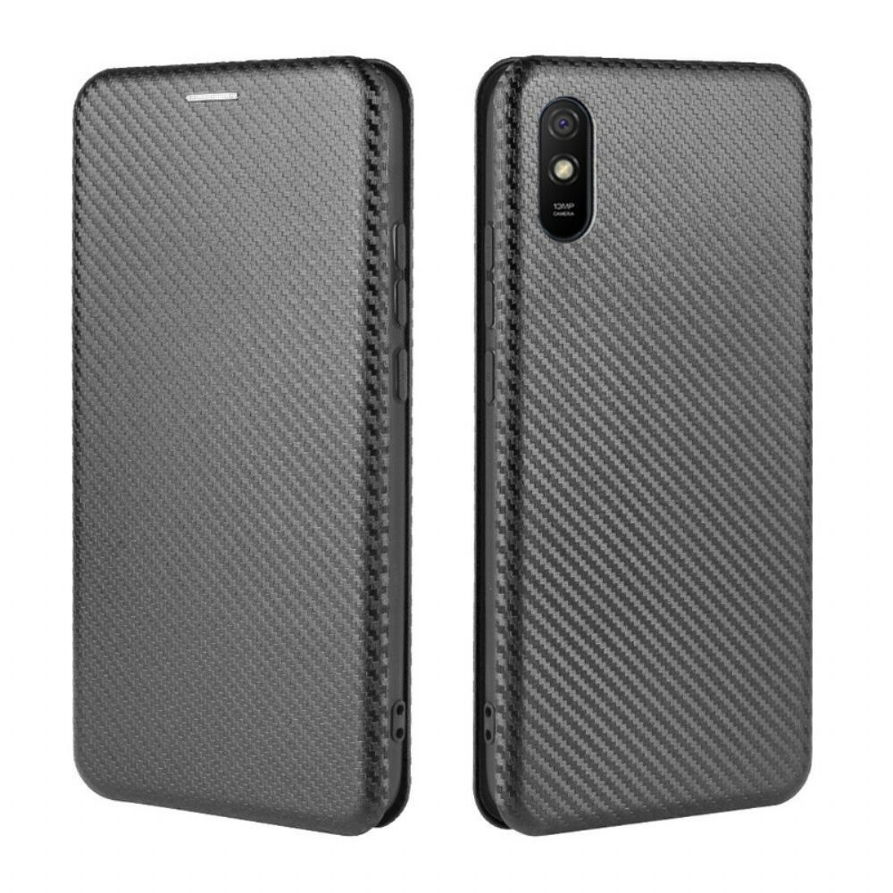 Schutzhülle Für Xiaomi Redmi 9A Flip Case Farbiges Karbon-silikon