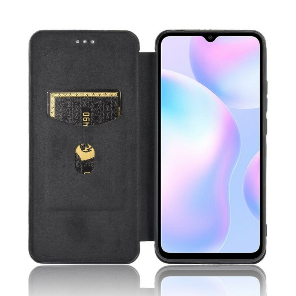 Schutzhülle Für Xiaomi Redmi 9A Flip Case Farbiges Karbon-silikon