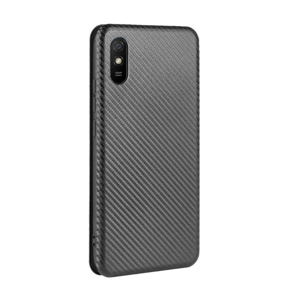 Schutzhülle Für Xiaomi Redmi 9A Flip Case Farbiges Karbon-silikon