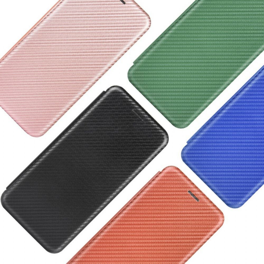 Schutzhülle Für Xiaomi Redmi 9A Flip Case Farbiges Karbon-silikon