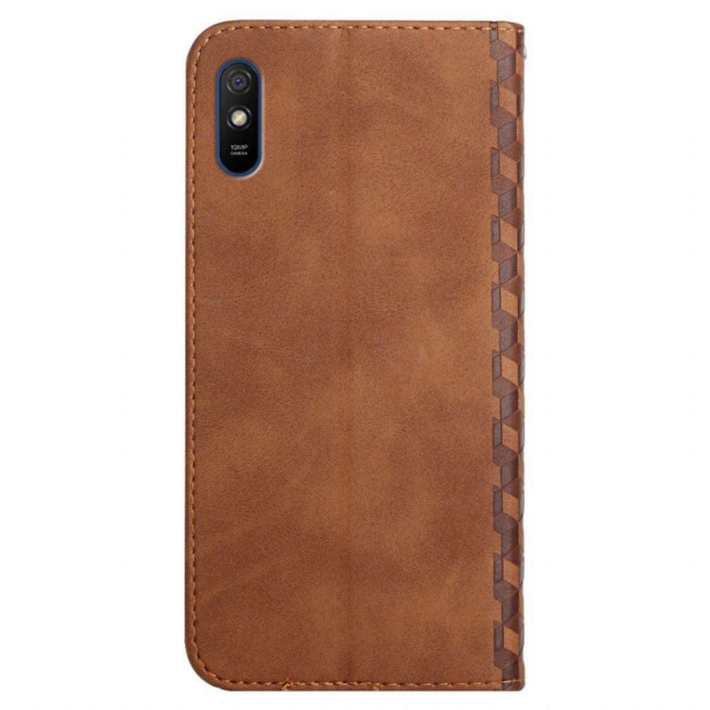 Schutzhülle Für Xiaomi Redmi 9A Flip Case Geo-leder-effekt