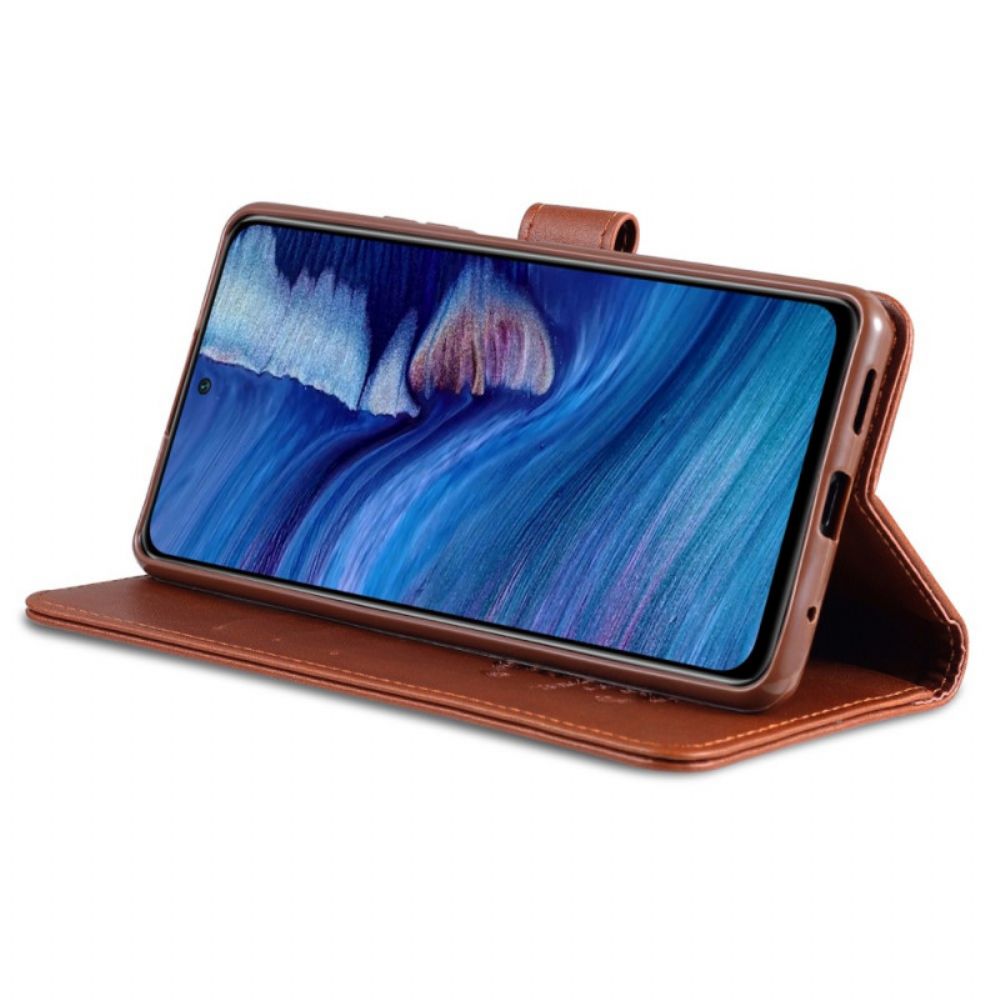 Flip Case Für Xiaomi Redmi Note 10 Pro Azns Kunstleder