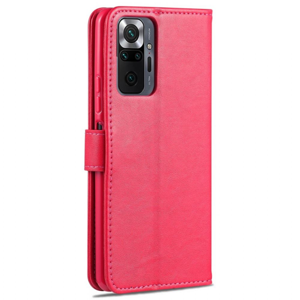 Flip Case Für Xiaomi Redmi Note 10 Pro Azns Kunstleder