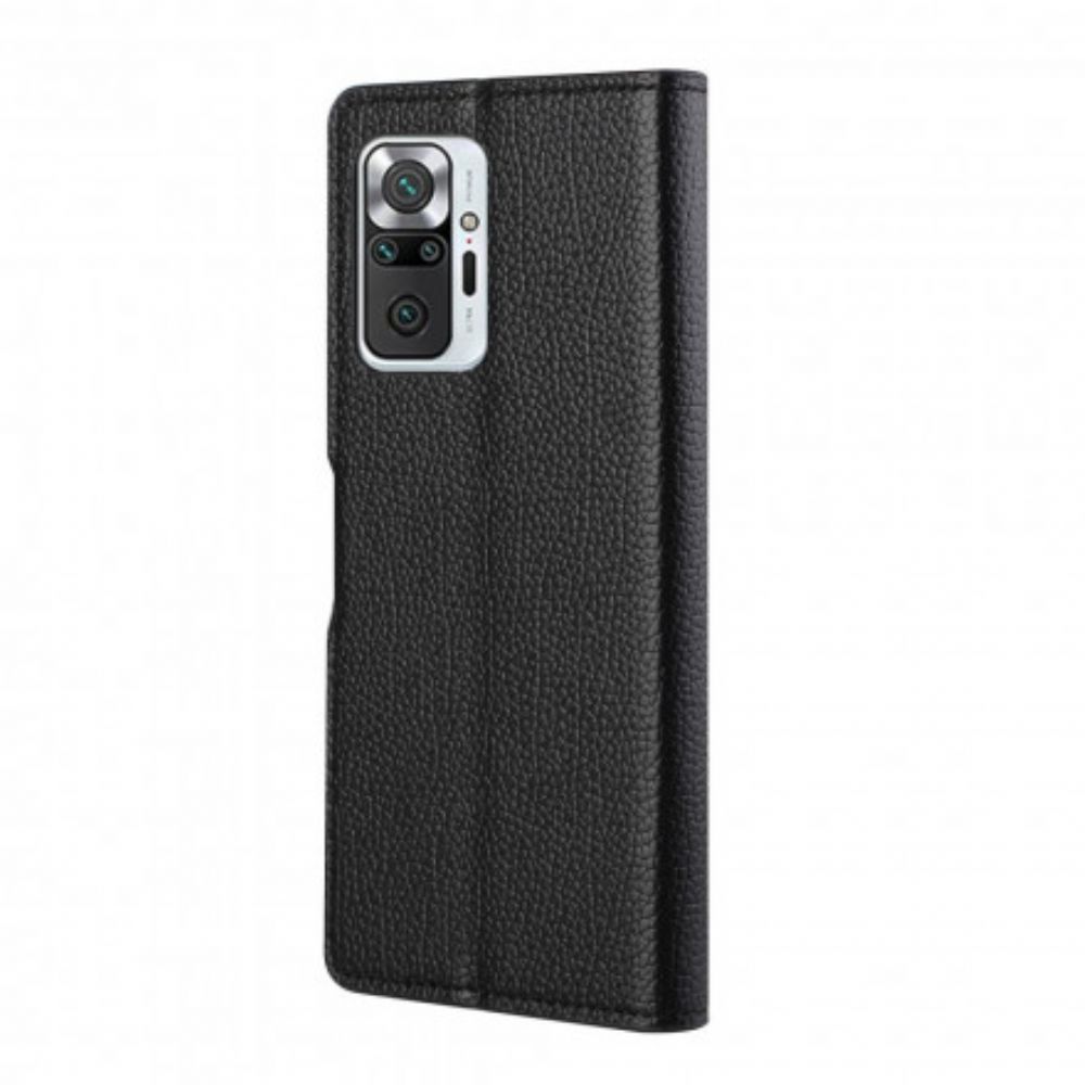 Flip Case Für Xiaomi Redmi Note 10 Pro Einzelne Litschi