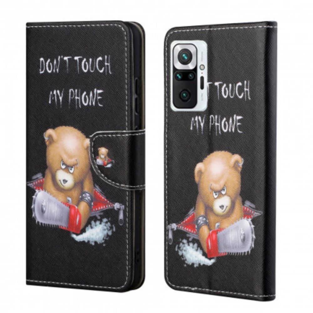 Flip Case Für Xiaomi Redmi Note 10 Pro Gefährlicher Bär