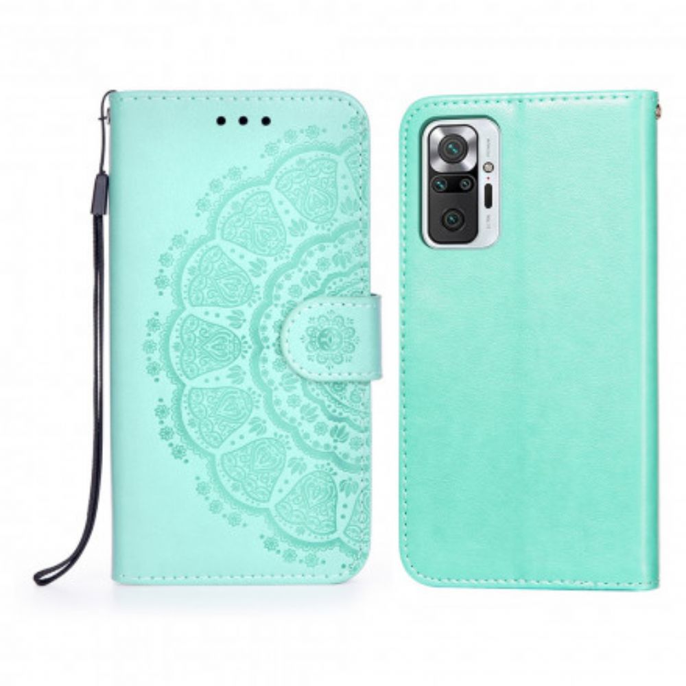 Flip Case Für Xiaomi Redmi Note 10 Pro Korallen-mandala