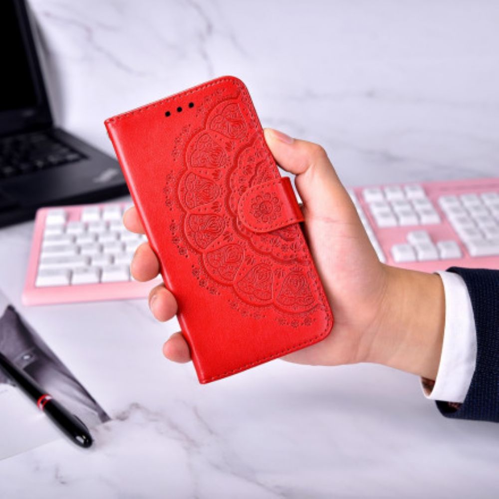 Flip Case Für Xiaomi Redmi Note 10 Pro Korallen-mandala