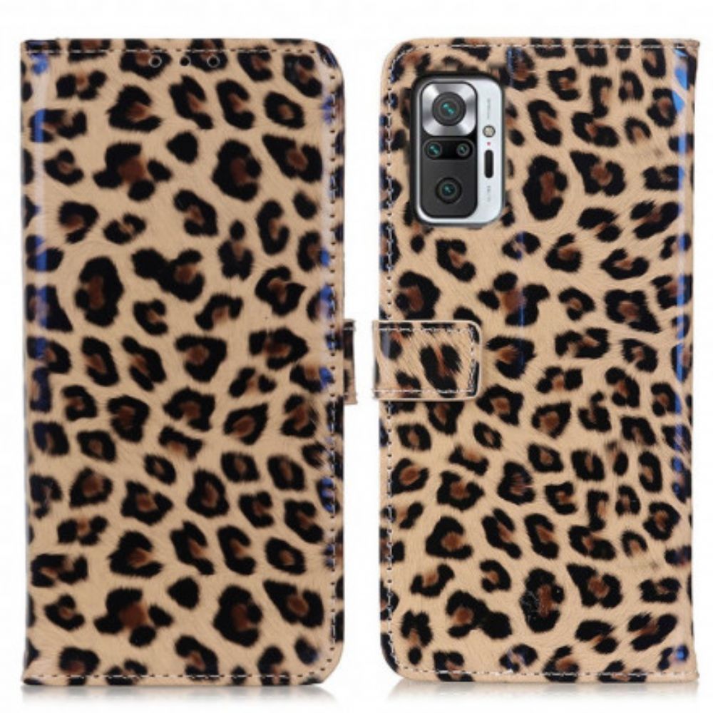 Flip Case Für Xiaomi Redmi Note 10 Pro Leopard