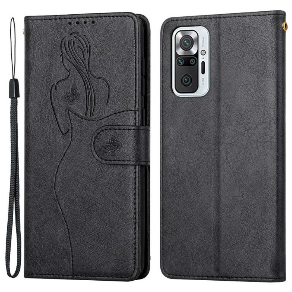 Flip Case Für Xiaomi Redmi Note 10 Pro Silhouette Aus Kunstleder