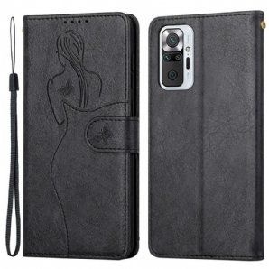 Flip Case Für Xiaomi Redmi Note 10 Pro Silhouette Aus Kunstleder