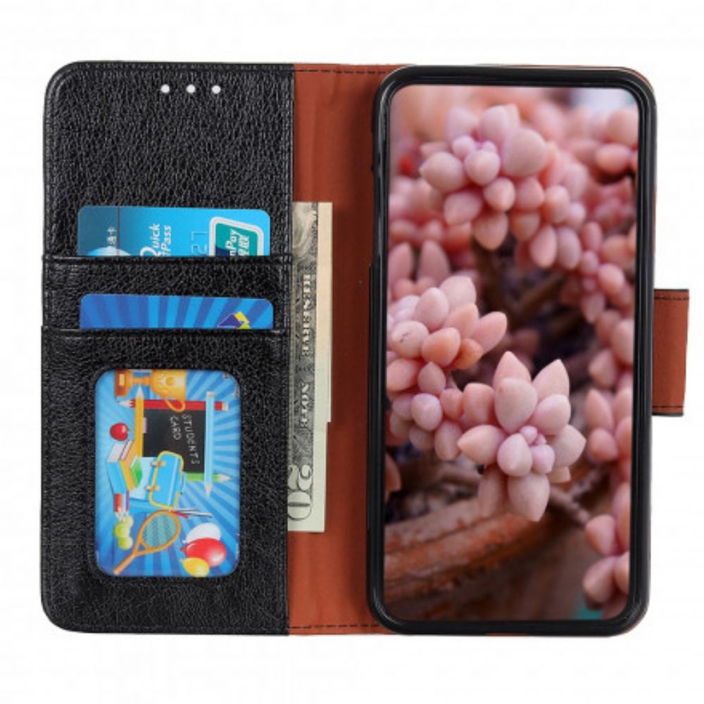 Flip Case Für Xiaomi Redmi Note 10 Pro Spaltnappaleder