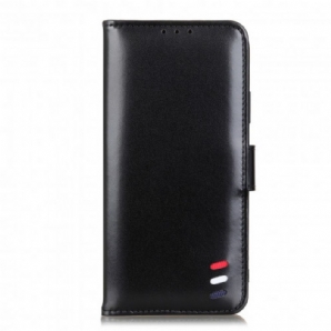 Flip Case Für Xiaomi Redmi Note 10 Pro Tricolor Ledereffekt