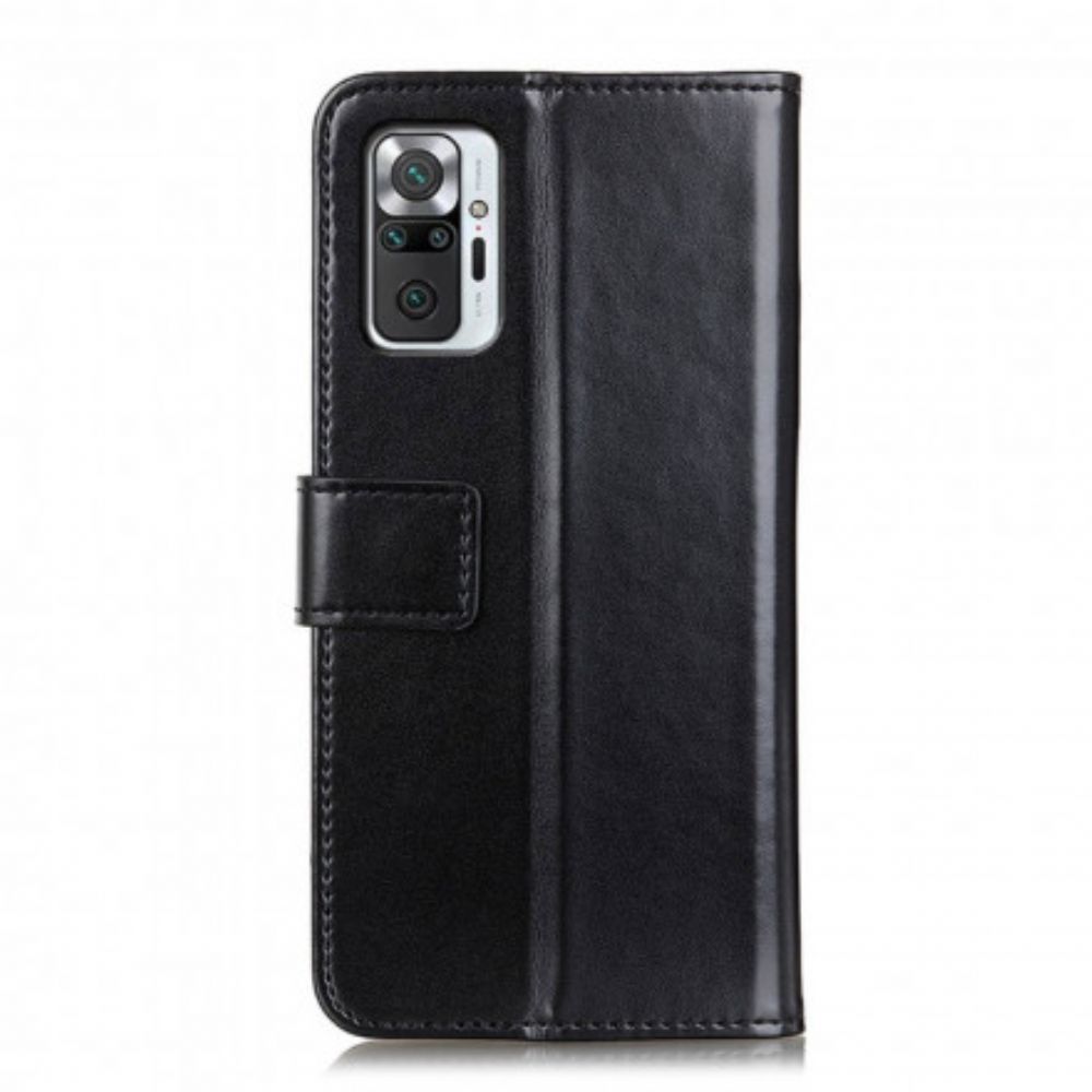 Flip Case Für Xiaomi Redmi Note 10 Pro Tricolor Ledereffekt