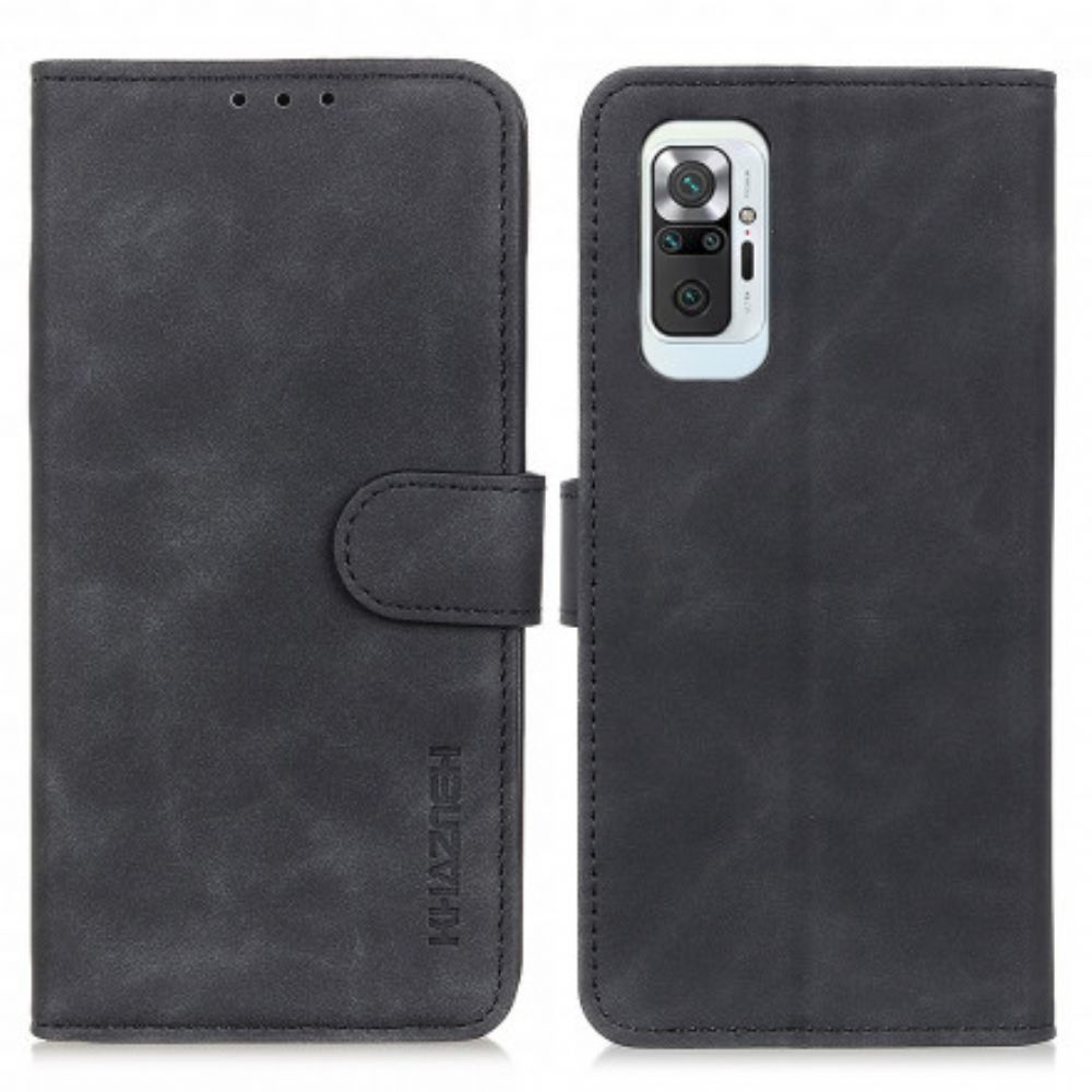 Flip Case Für Xiaomi Redmi Note 10 Pro Vintage Ledereffekt Khazneh