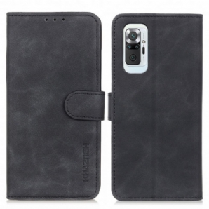 Flip Case Für Xiaomi Redmi Note 10 Pro Vintage Ledereffekt Khazneh